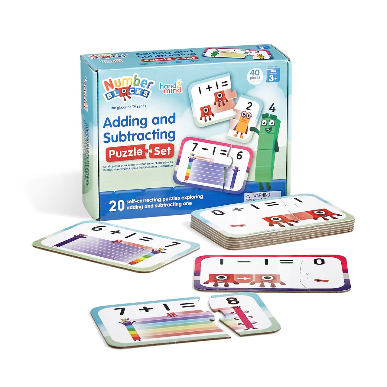 hand2mind Numberblocks® Simple Cut Adding & Subtracting Puzzle Set